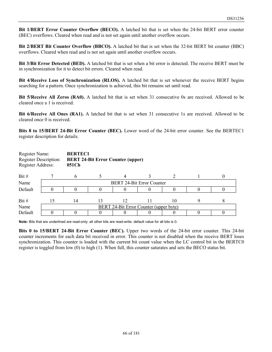 Rainbow Electronics DS31256 User Manual | Page 66 / 181