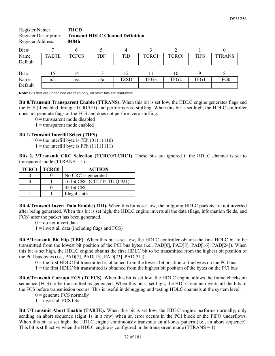 Rainbow Electronics DS31256 User Manual | Page 72 / 181