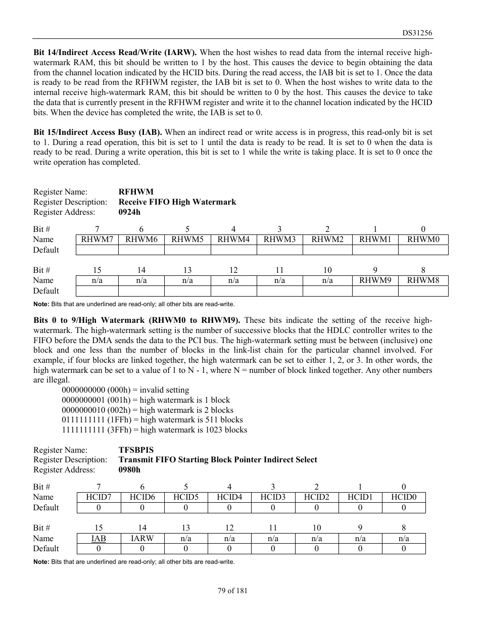 Rainbow Electronics DS31256 User Manual | Page 79 / 181