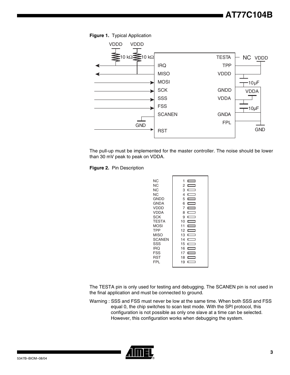 Rainbow Electronics AT77C104B User Manual | Page 3 / 36