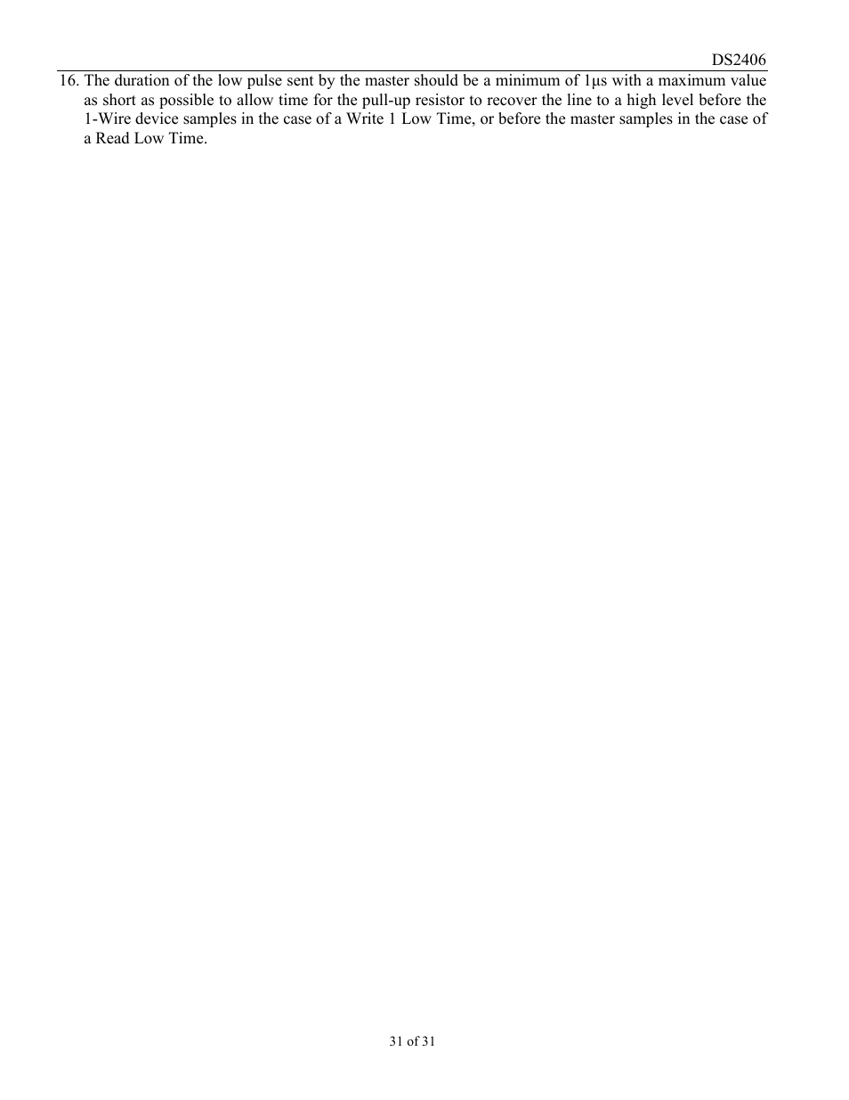 Rainbow Electronics DS2406 User Manual | Page 31 / 31