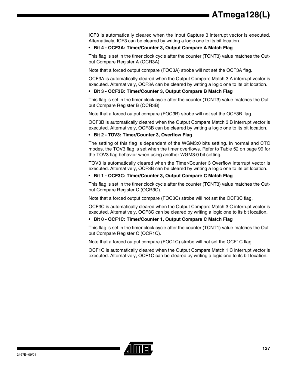 Atmega128(l) | Rainbow Electronics ATmega128L User Manual | Page 137 / 331