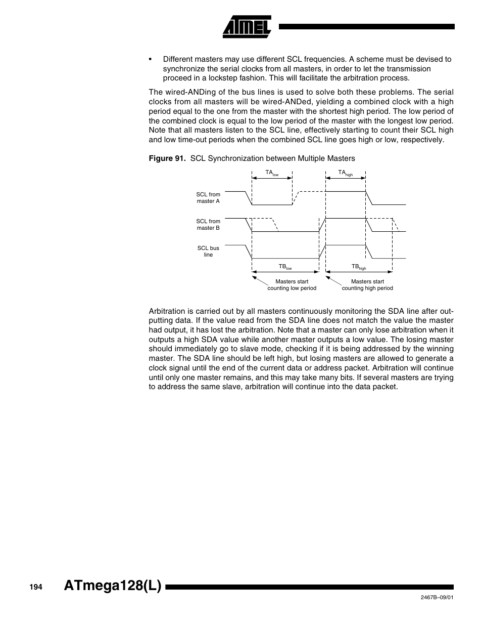 Atmega128(l) | Rainbow Electronics ATmega128L User Manual | Page 194 / 331