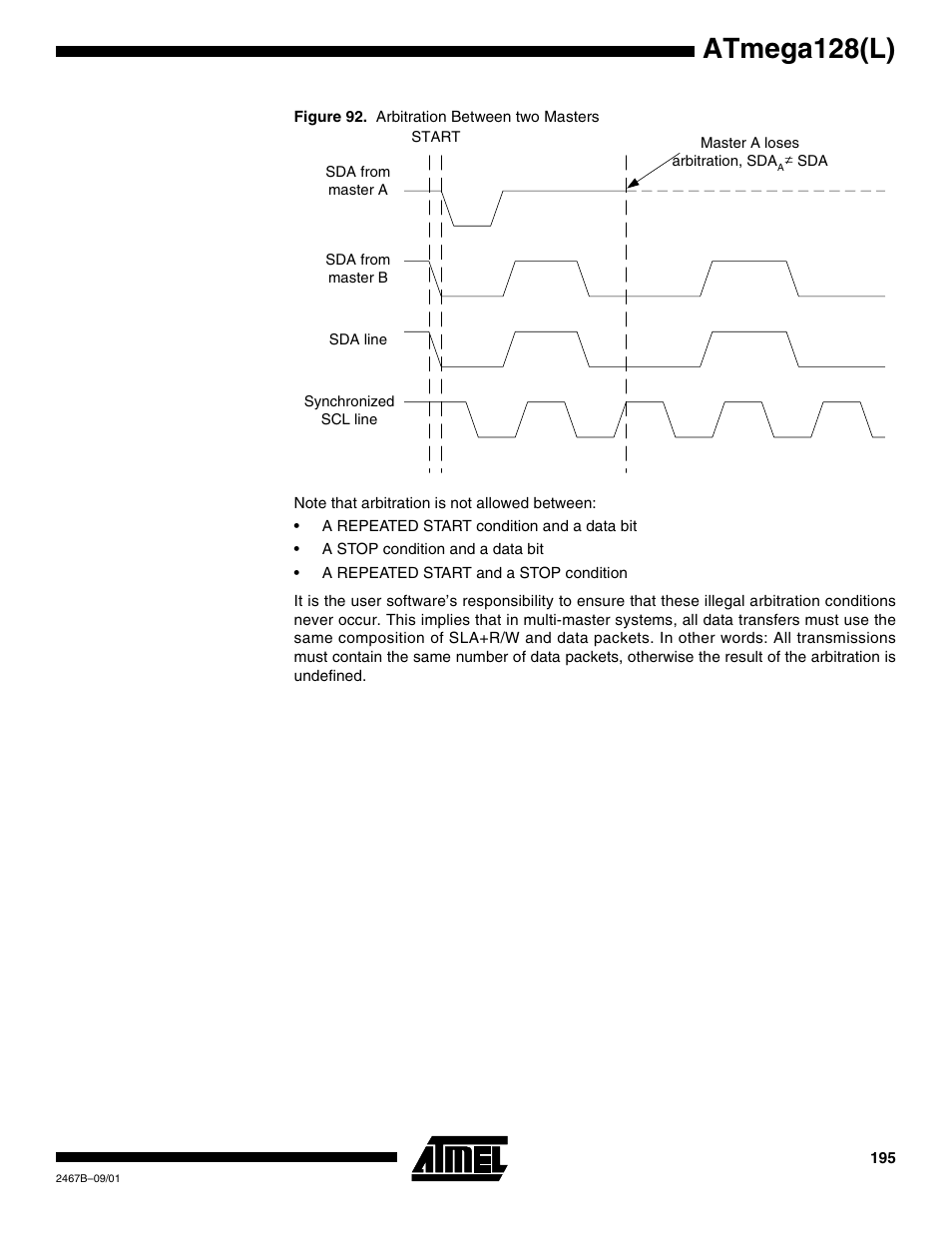 Atmega128(l) | Rainbow Electronics ATmega128L User Manual | Page 195 / 331