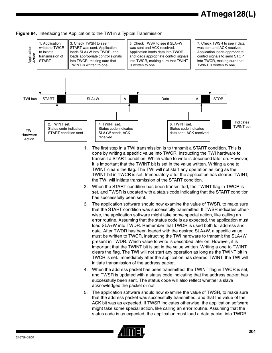 Atmega128(l) | Rainbow Electronics ATmega128L User Manual | Page 201 / 331