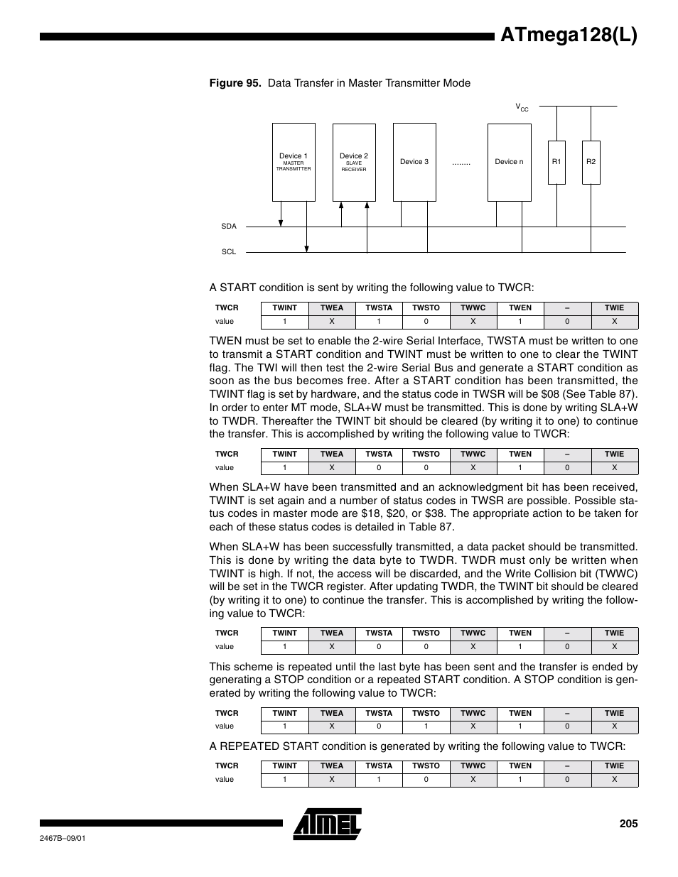 Figure 95, Atmega128(l) | Rainbow Electronics ATmega128L User Manual | Page 205 / 331