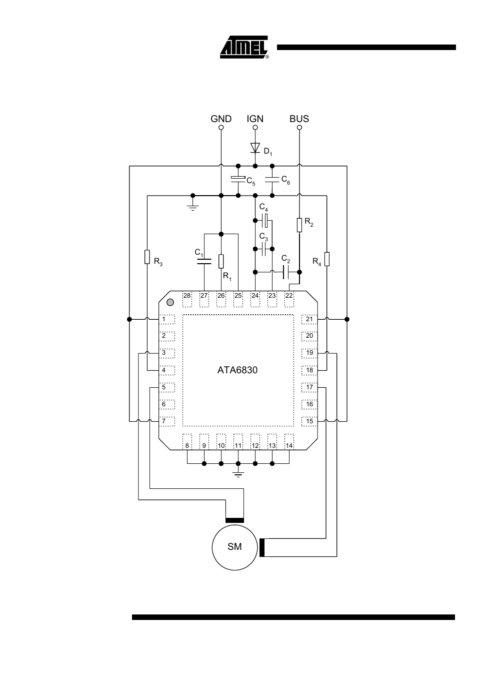 Figure 16), Ata6830, Ata6830 bus ign gnd | Rainbow Electronics ATA6830 User Manual | Page 20 / 23