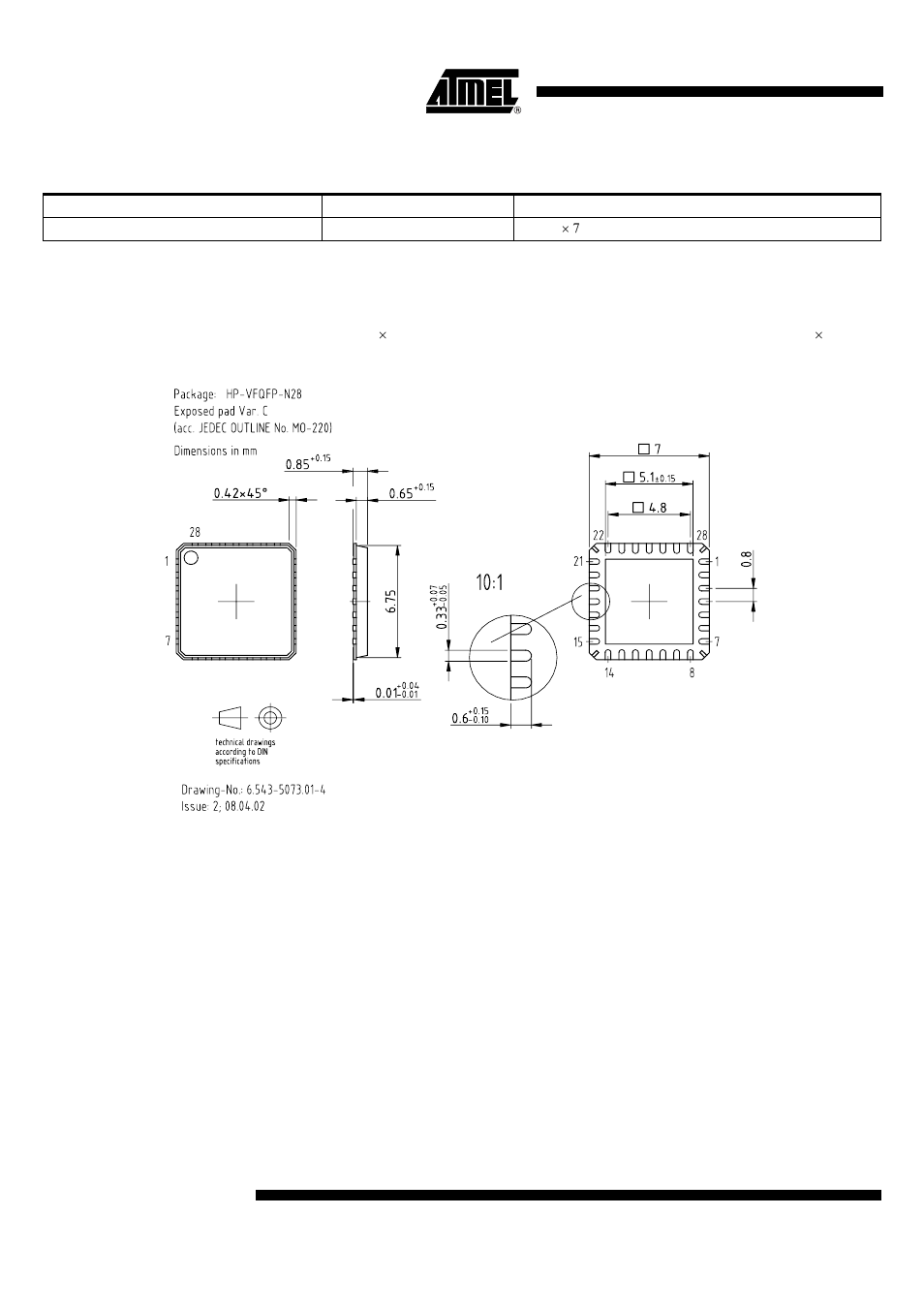 Ata6830, Package information, Ordering information | Rainbow Electronics ATA6830 User Manual | Page 22 / 23