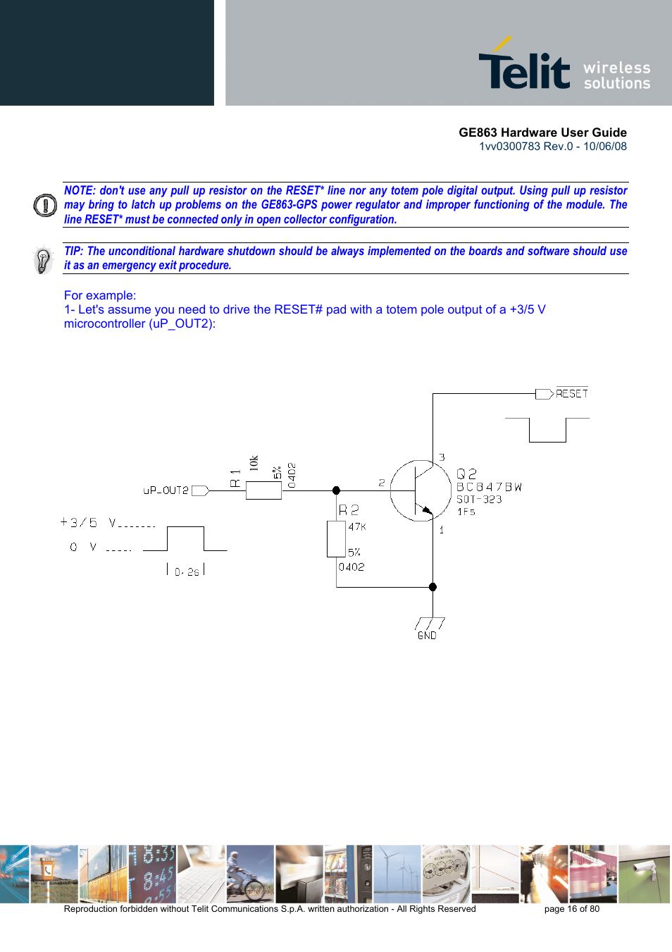 Rainbow Electronics GE863-PY User Manual | Page 16 / 80