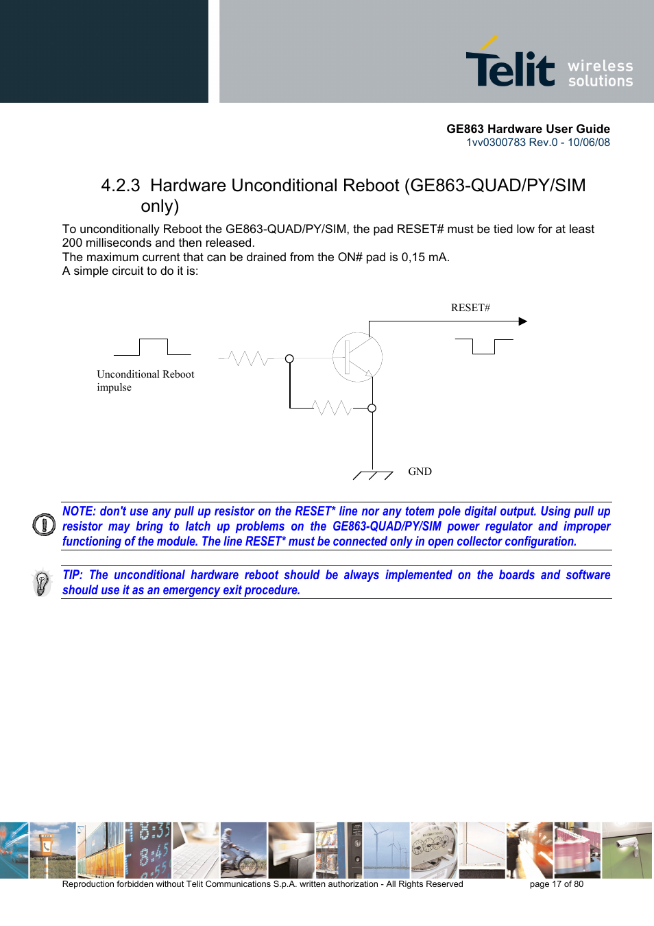 Rainbow Electronics GE863-PY User Manual | Page 17 / 80