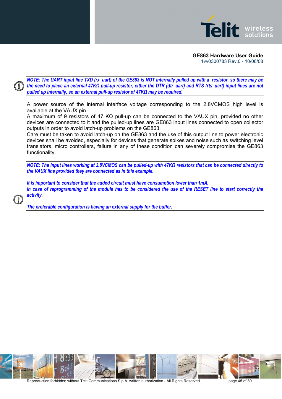 Rainbow Electronics GE863-PY User Manual | Page 45 / 80