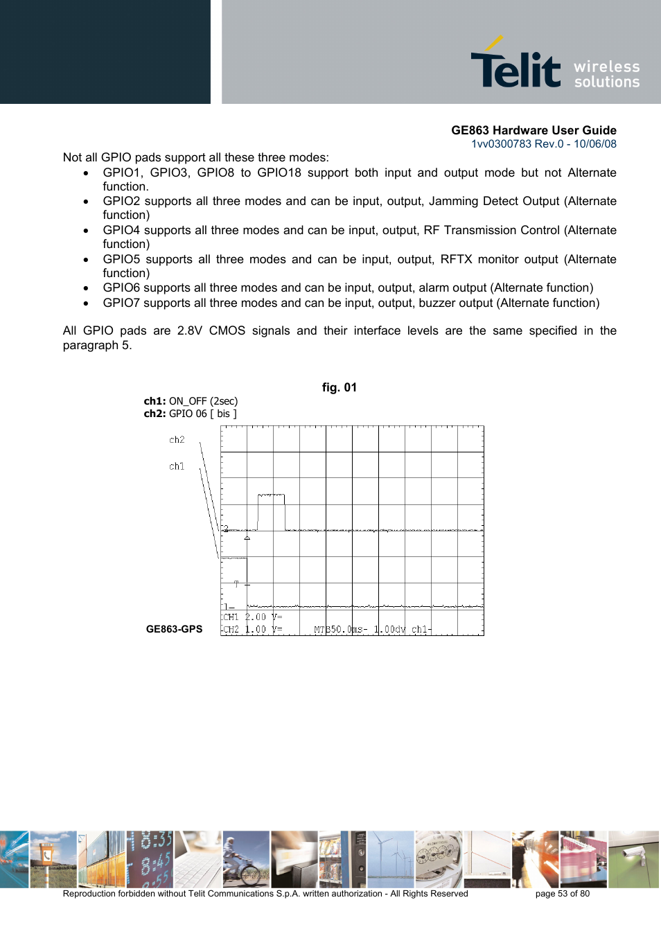 Rainbow Electronics GE863-PY User Manual | Page 53 / 80