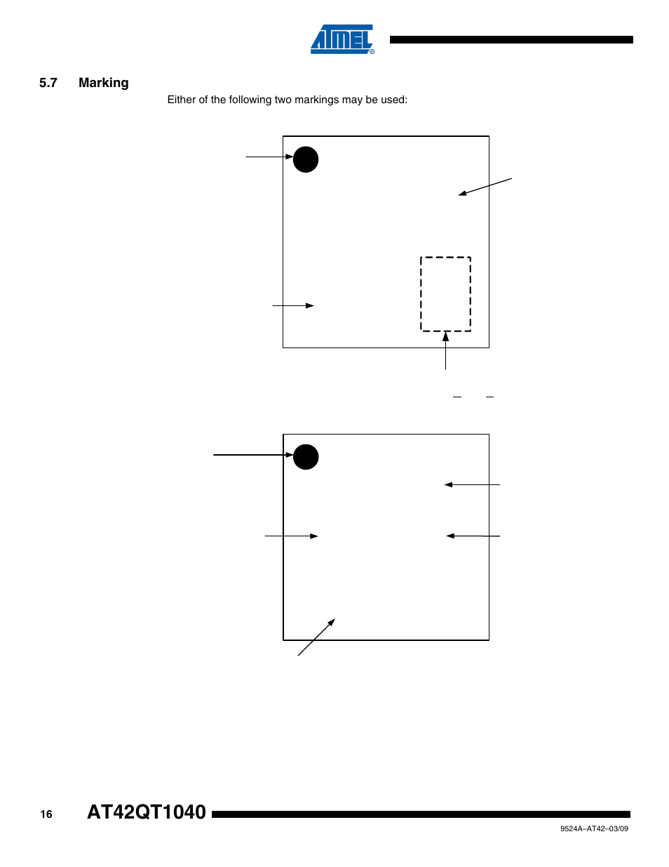 7 marking, 140 r1x | Rainbow Electronics AT42QT1040 User Manual | Page 16 / 18