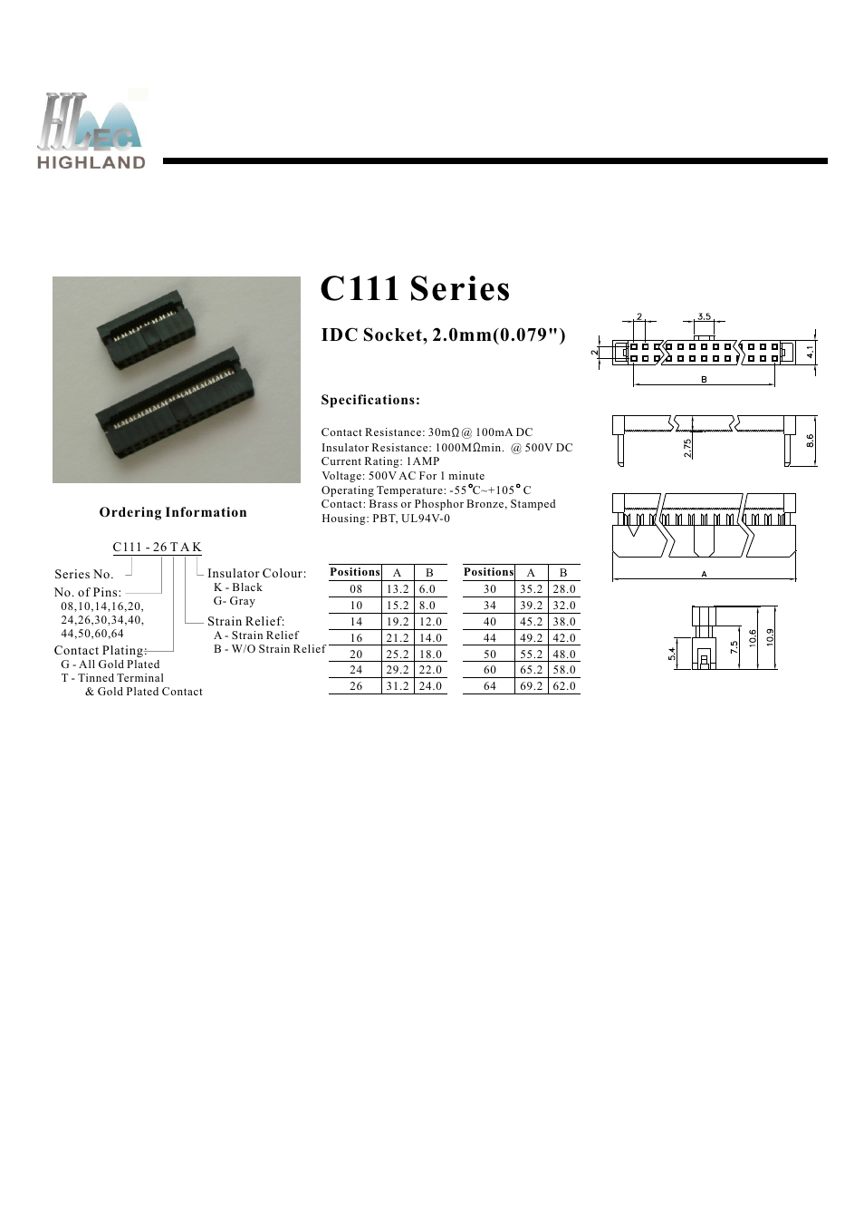 Rainbow Electronics C111 Series User Manual | 1 page