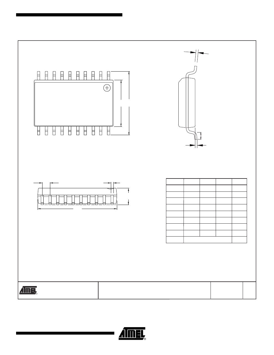 20s2 – soic, End view, Side view top view | Rainbow Electronics AT17LV040 User Manual | Page 21 / 24