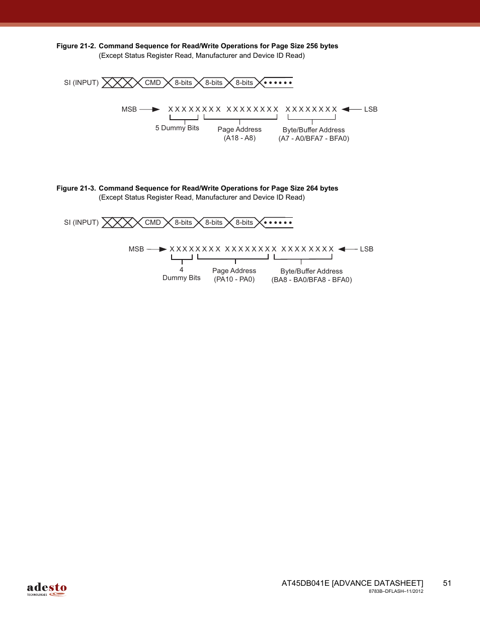 Rainbow Electronics AT45DB041E User Manual | Page 51 / 71