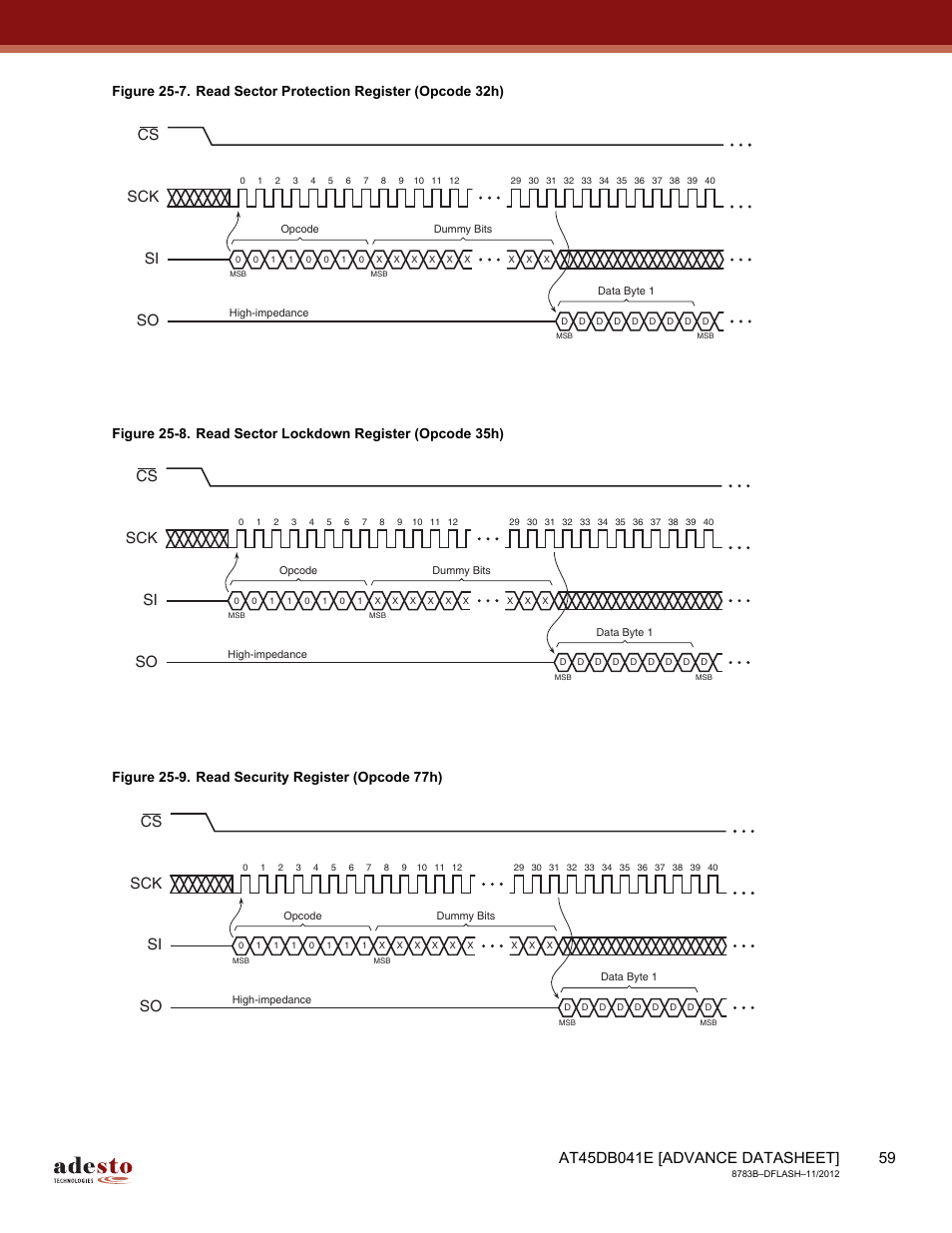 Sck cs si so | Rainbow Electronics AT45DB041E User Manual | Page 59 / 71