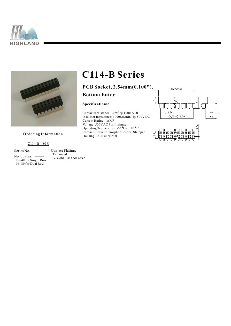 Rainbow Electronics C114-B Series User Manual | 1 page
