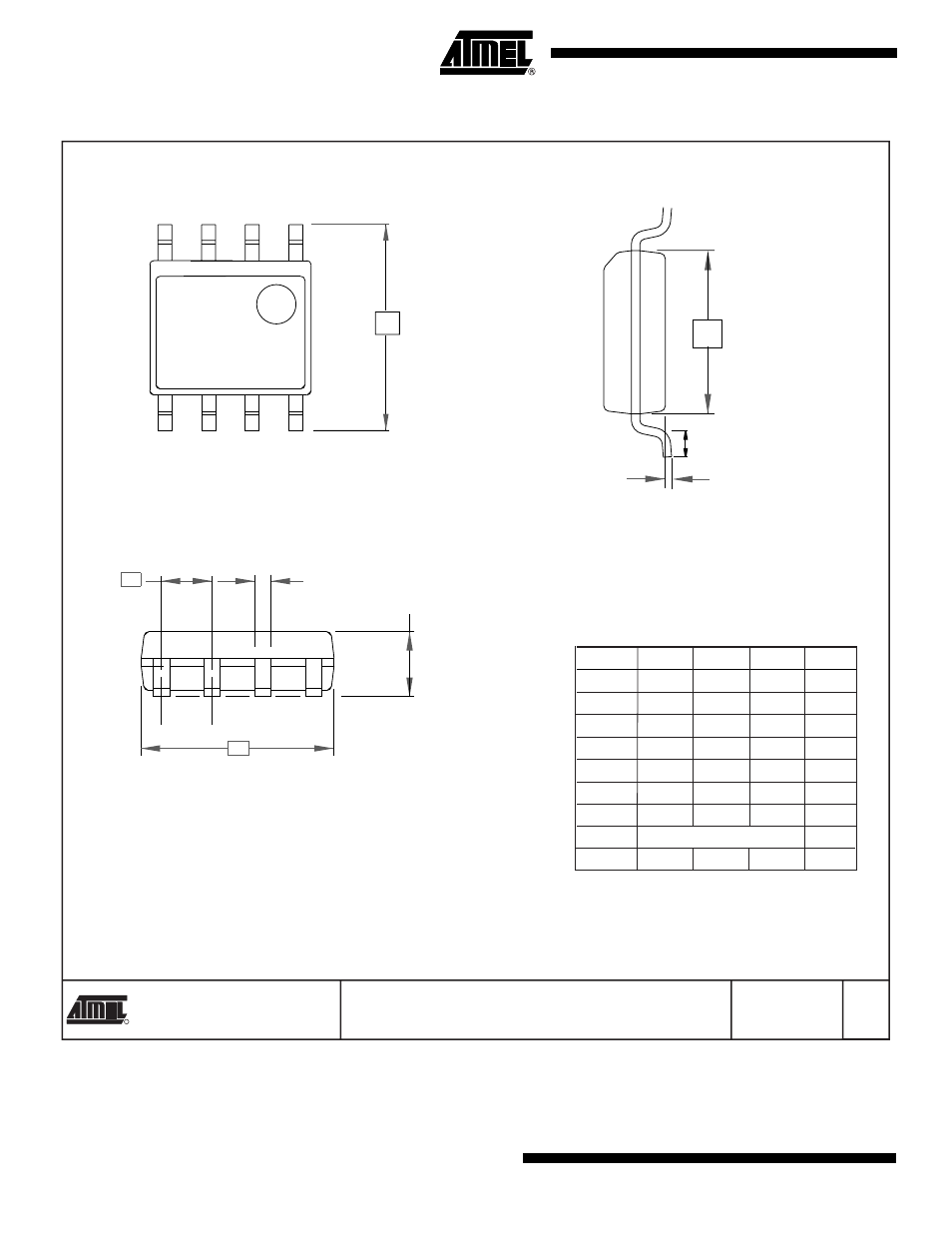 8s1 – jedec soic, Top view end view, Side view | Rainbow Electronics AT25256A User Manual | Page 16 / 18