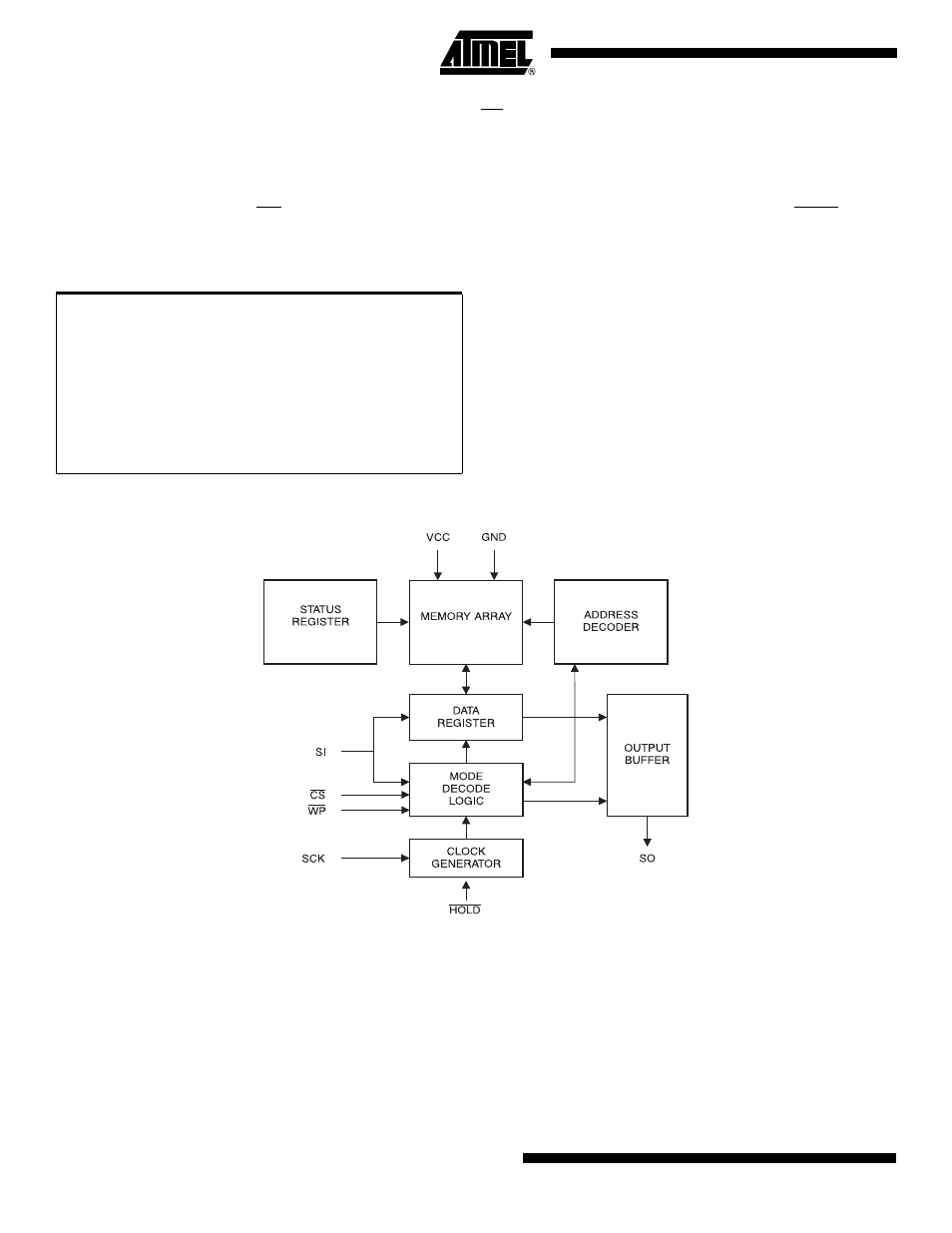 Absolute maximum ratings, Block diagram, Block diagram absolute maximum ratings | Rainbow Electronics AT25256A User Manual | Page 2 / 18