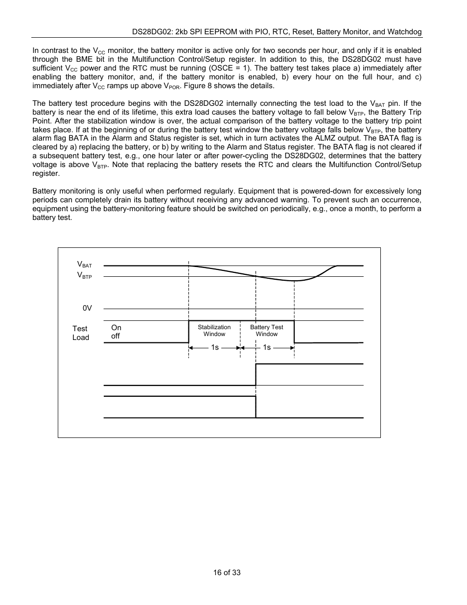 Figure 8. battery monitor operation, Almz, Bata | Rainbow Electronics DS28DG02 User Manual | Page 16 / 33