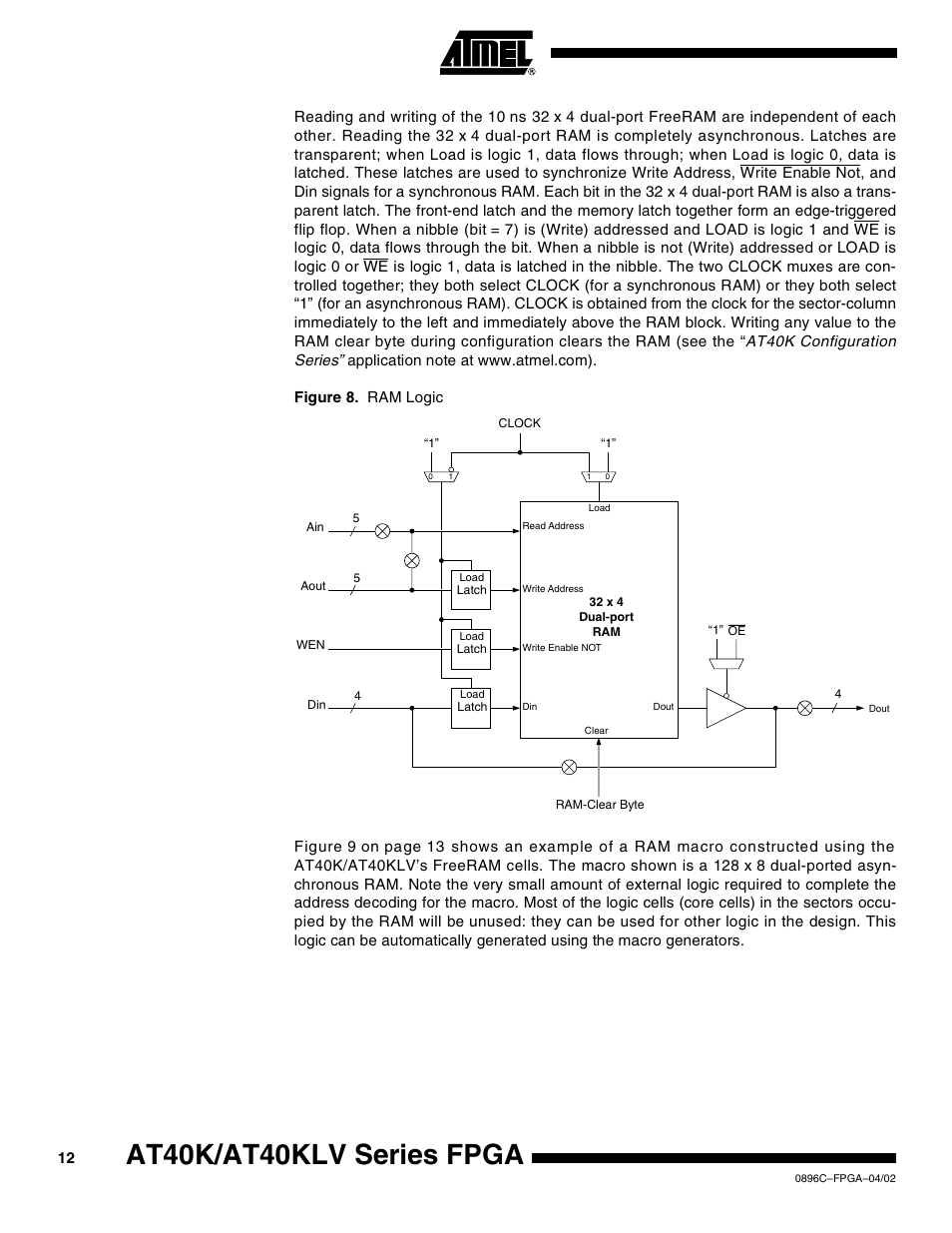 At40k/at40klv series fpga | Rainbow Electronics AT40K40LV User Manual | Page 12 / 67