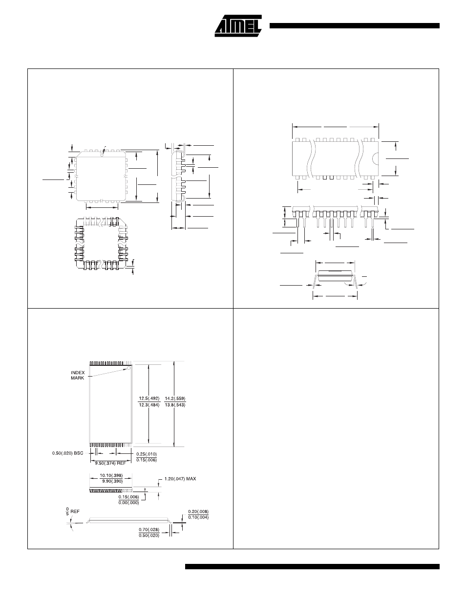 Packaging information | Rainbow Electronics AT27C2048 User Manual | Page 10 / 12