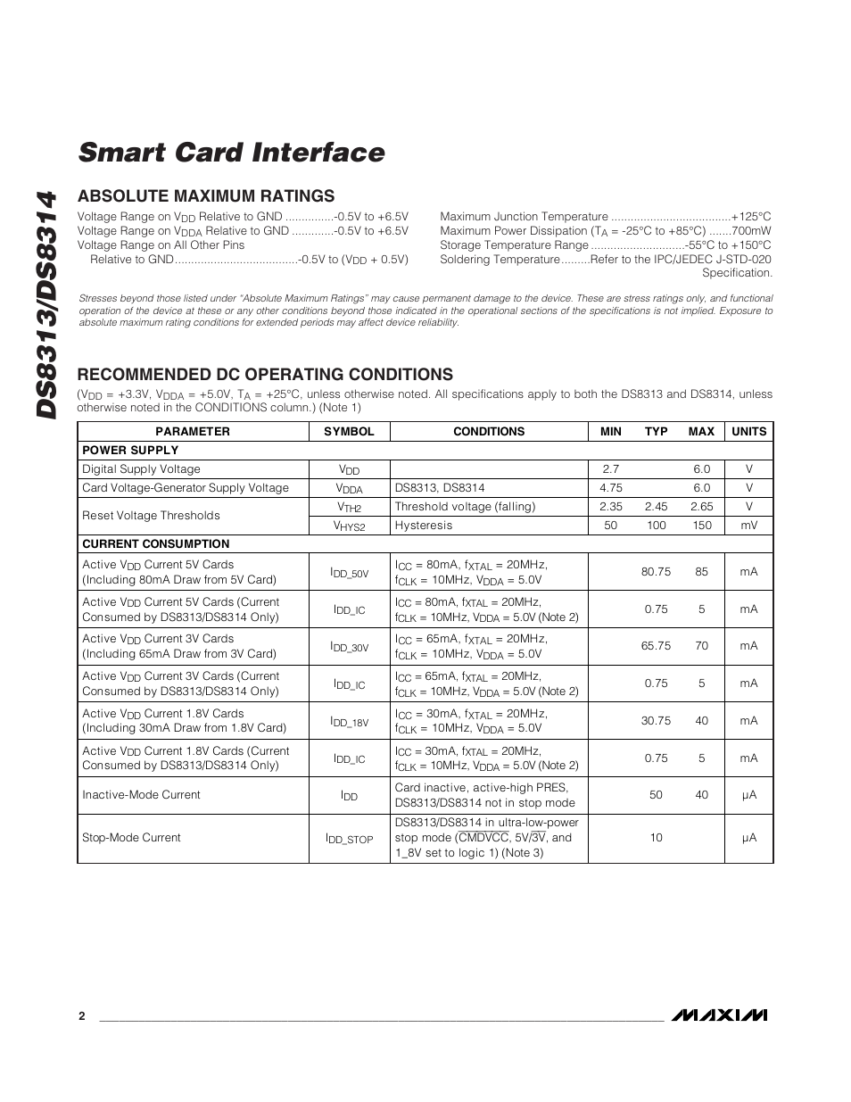 Rainbow Electronics DS8314 User Manual | Page 2 / 17