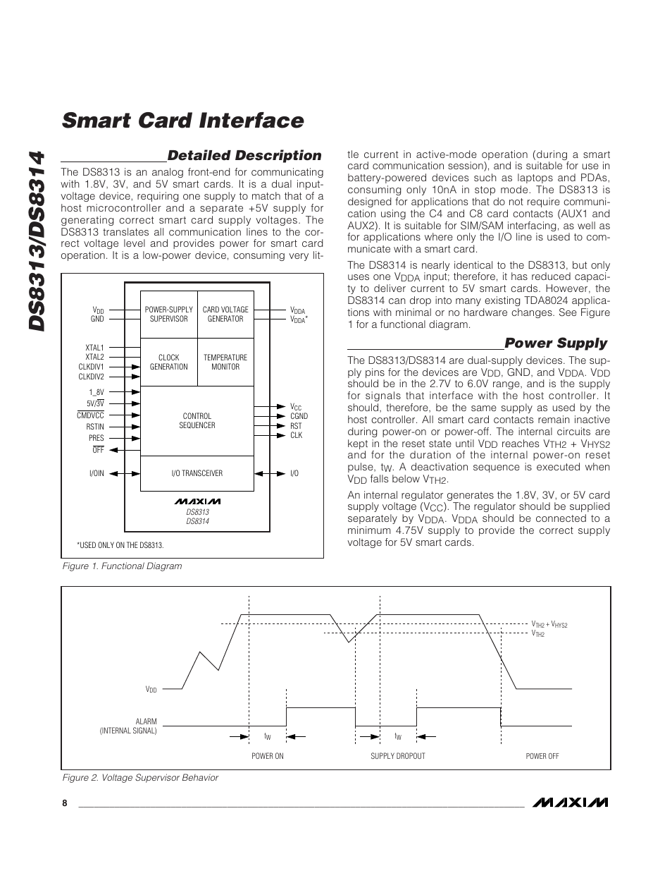 Detailed description, Power supply | Rainbow Electronics DS8314 User Manual | Page 8 / 17