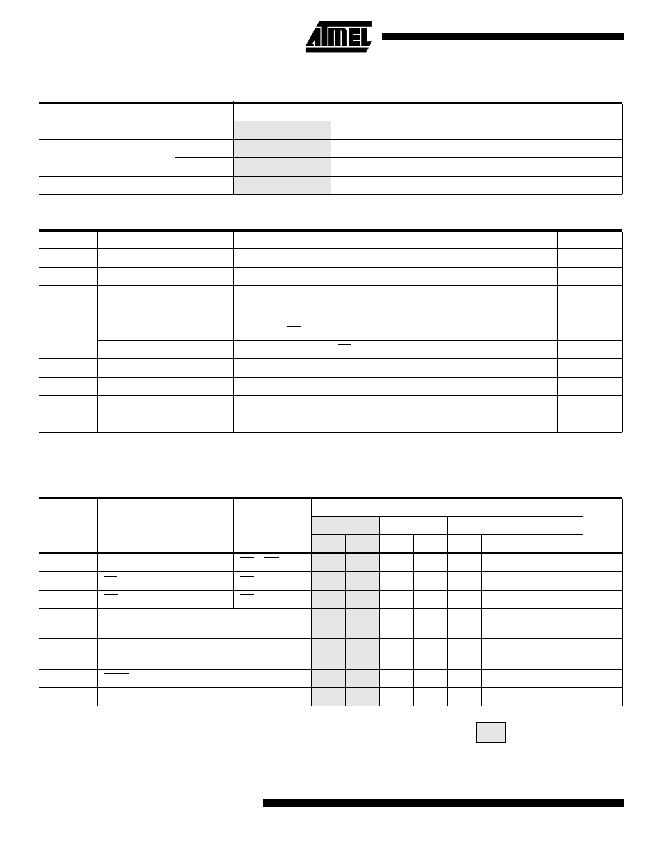 Dc and ac operating conditions for read operation, Ac characteristics for read operation | Rainbow Electronics AT27C800 User Manual | Page 4 / 12