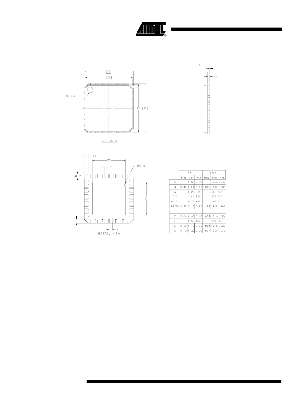 Lead mlf | Rainbow Electronics AT89C5131 User Manual | Page 170 / 175
