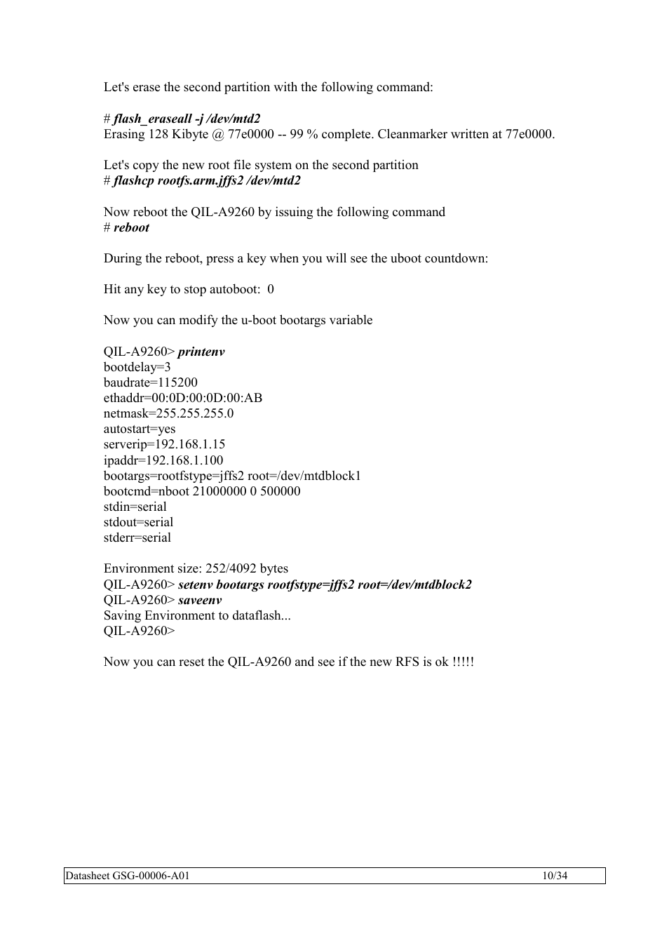 Rainbow Electronics QIL-A9260-C11 User Manual | Page 10 / 34