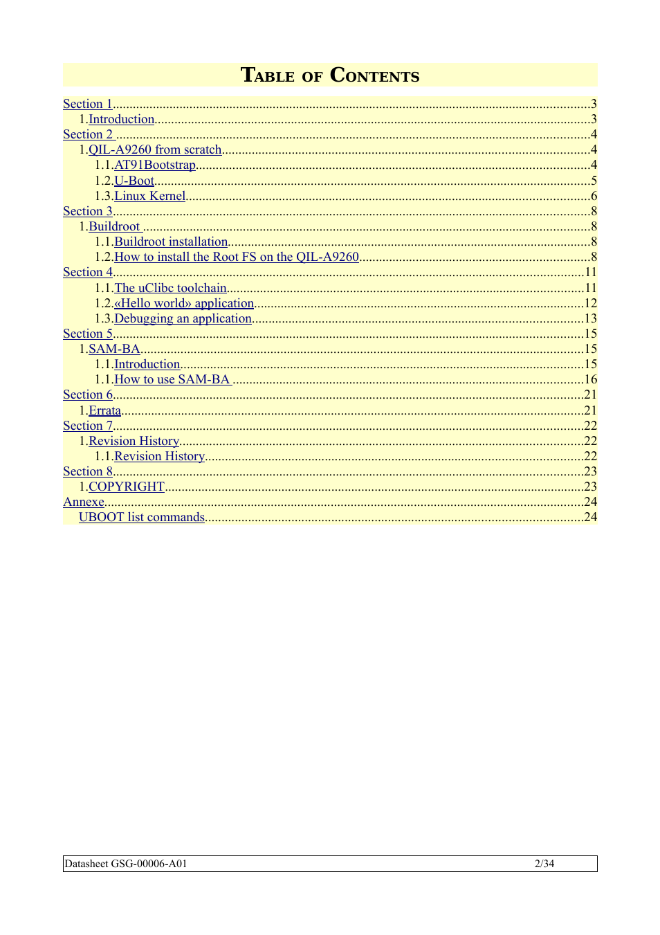 Rainbow Electronics QIL-A9260-C11 User Manual | Page 2 / 34
