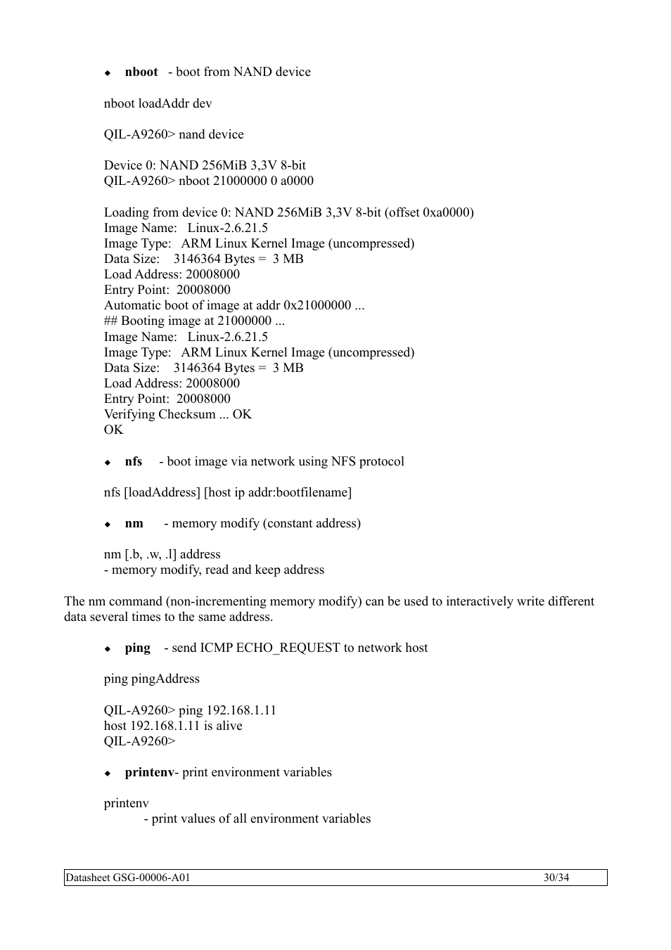 Rainbow Electronics QIL-A9260-C11 User Manual | Page 30 / 34