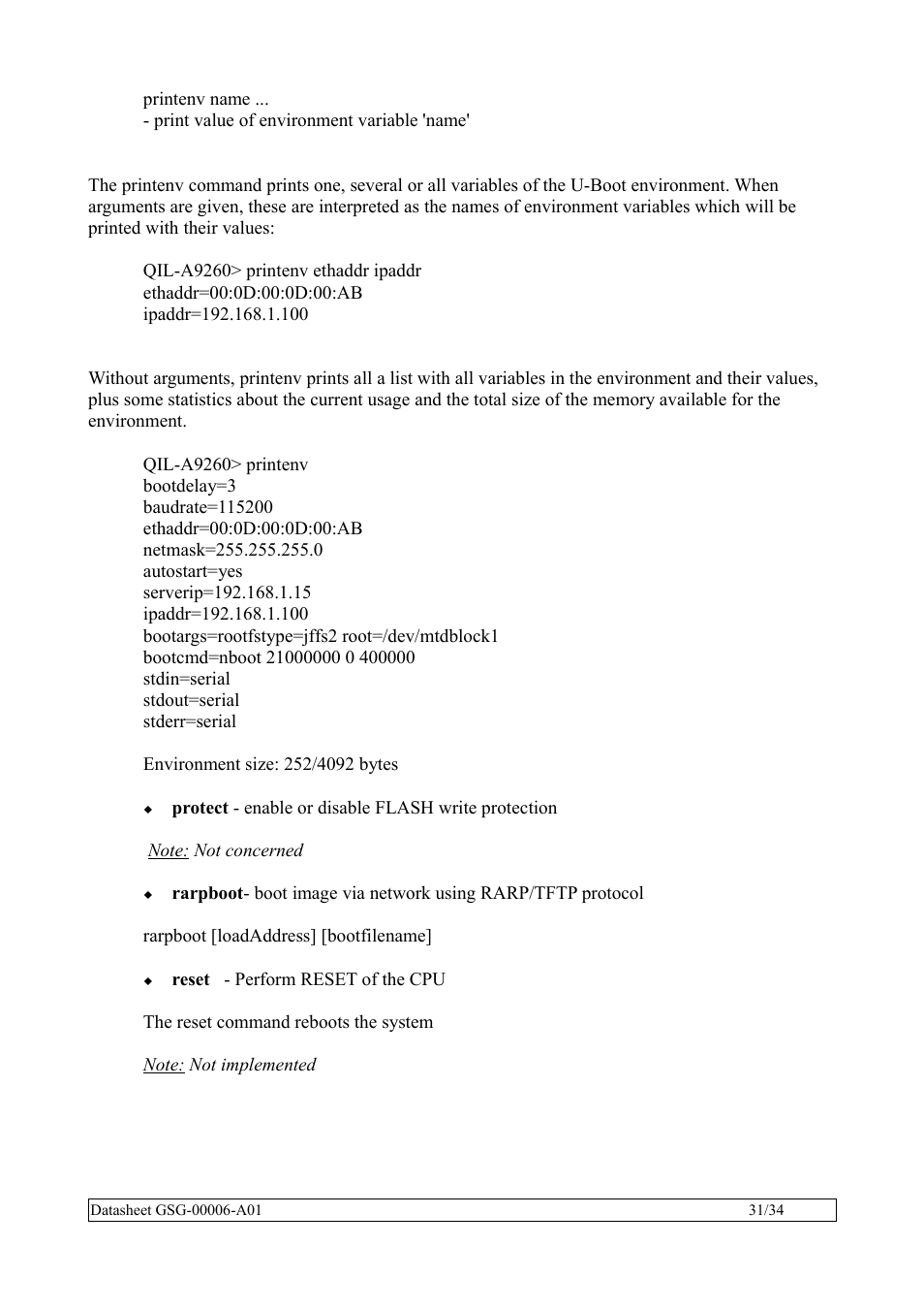 Rainbow Electronics QIL-A9260-C11 User Manual | Page 31 / 34