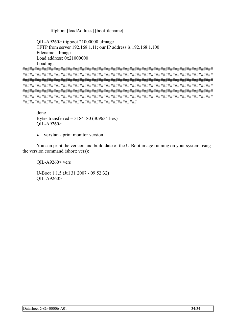 Rainbow Electronics QIL-A9260-C11 User Manual | Page 34 / 34