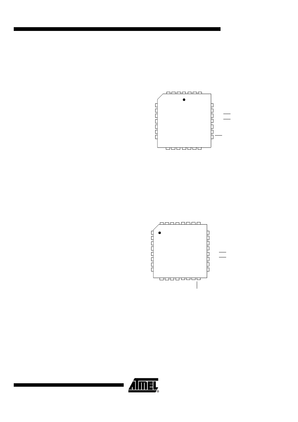 Low pin count package description, At8xc5122 and at83c5123 versions, At83c5123 version | Plcc28, Vqfp32 | Rainbow Electronics AT89C5122 User Manual | Page 11 / 213