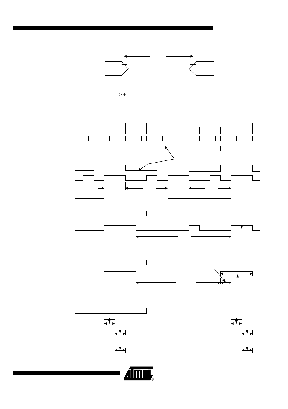 Float waveforms, Clock waveforms | Rainbow Electronics AT89C5122 User Manual | Page 199 / 213