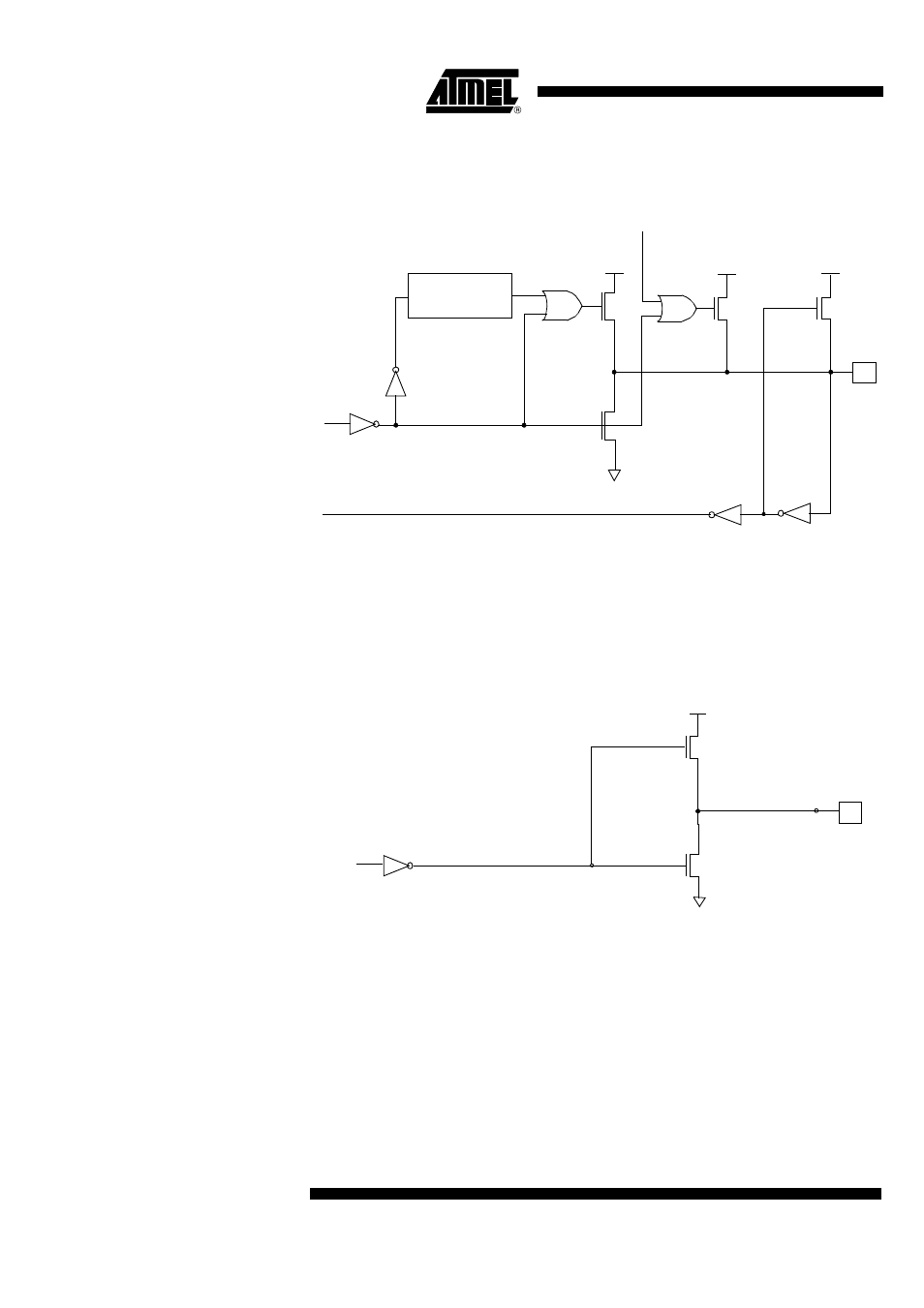 Push-pull output configuration, Input with medium or weak pull-up configuration | Rainbow Electronics AT89C5122 User Manual | Page 58 / 213