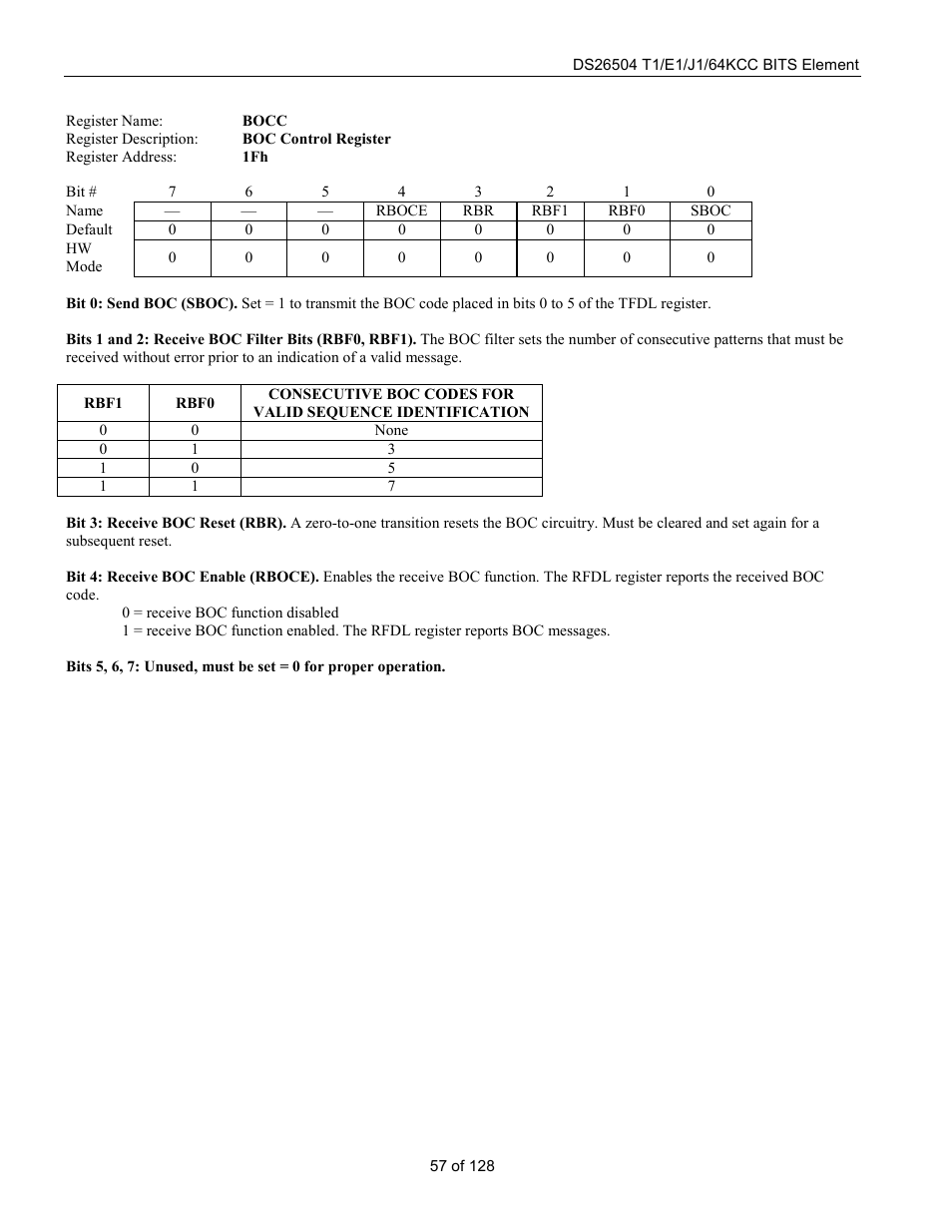 Rainbow Electronics DS26504 User Manual | Page 57 / 128