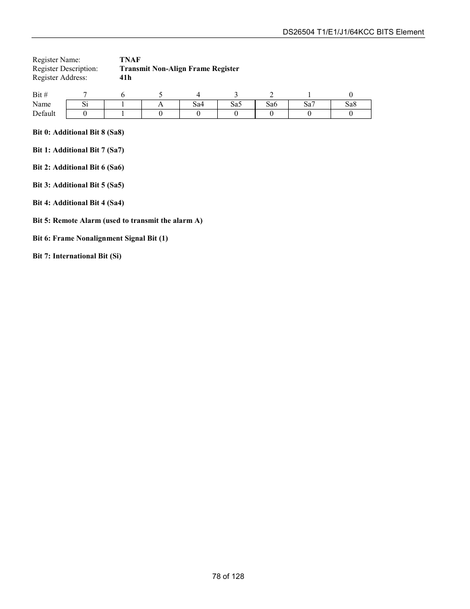 Rainbow Electronics DS26504 User Manual | Page 78 / 128