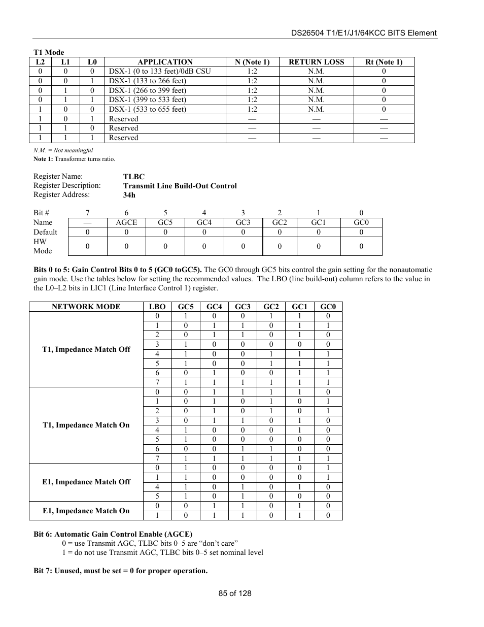 Rainbow Electronics DS26504 User Manual | Page 85 / 128