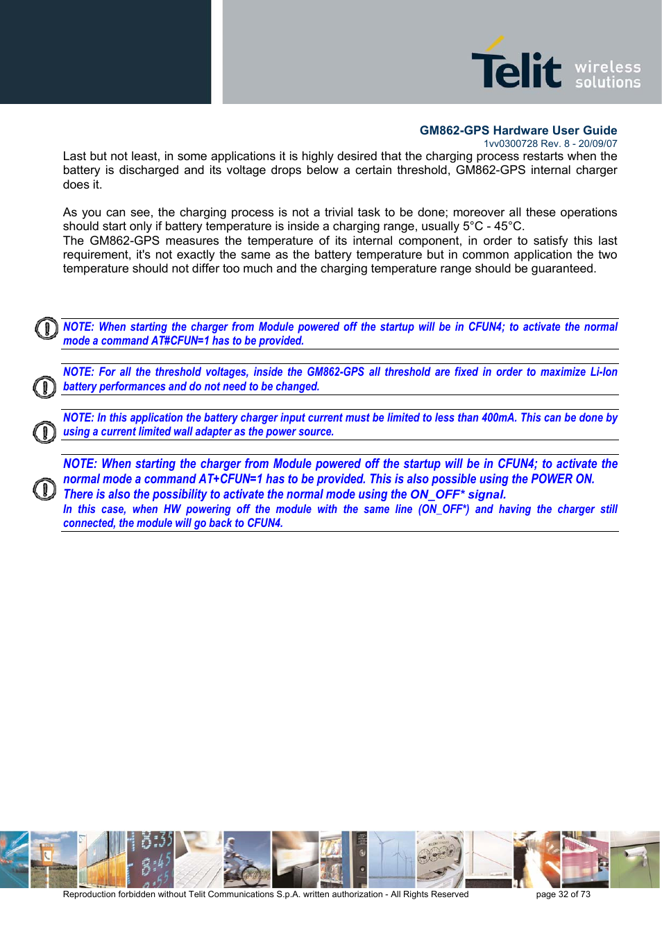 Rainbow Electronics GM862-GPS User Manual | Page 32 / 73