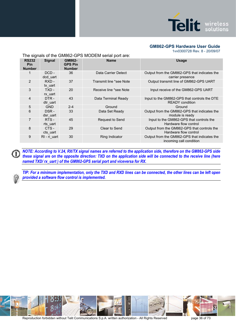 Rainbow Electronics GM862-GPS User Manual | Page 36 / 73