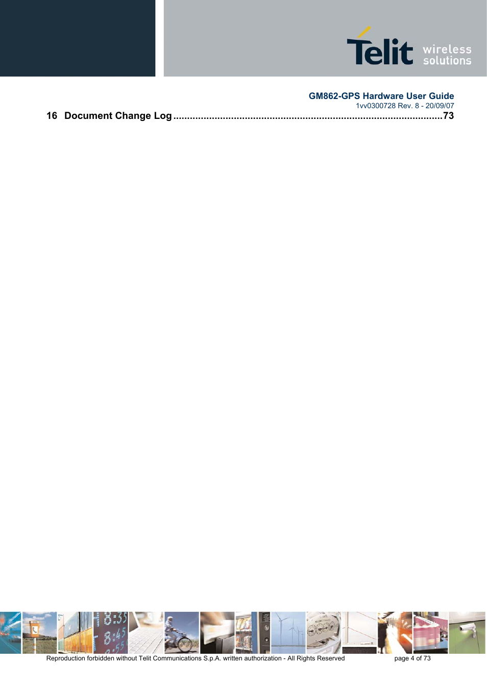Rainbow Electronics GM862-GPS User Manual | Page 4 / 73