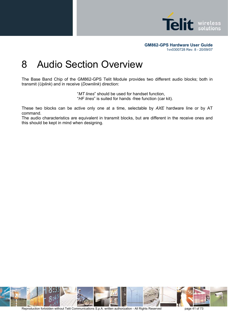 Rainbow Electronics GM862-GPS User Manual | Page 41 / 73