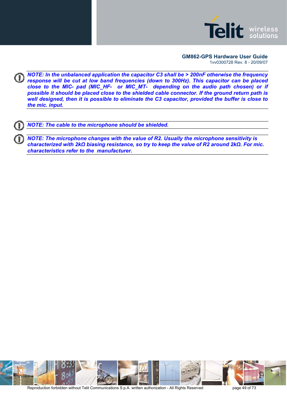 Rainbow Electronics GM862-GPS User Manual | Page 49 / 73