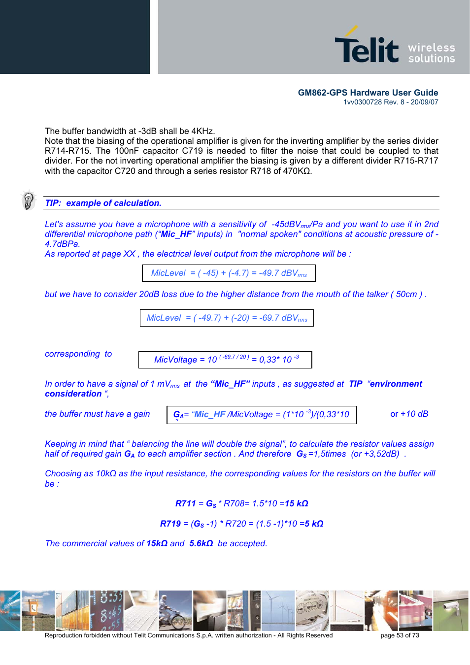 Rainbow Electronics GM862-GPS User Manual | Page 53 / 73