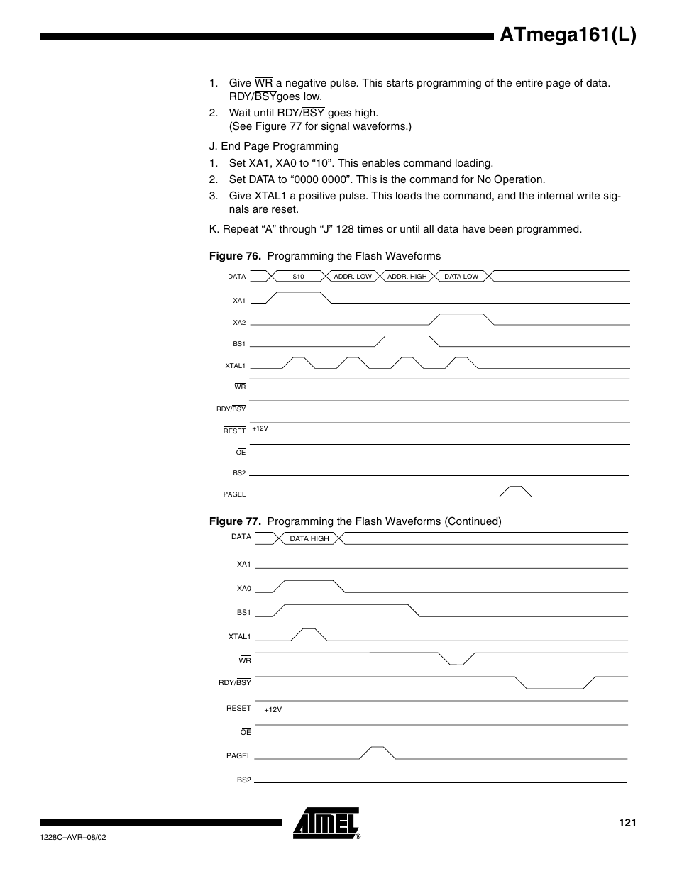 Atmega161(l) | Rainbow Electronics ATmega161L User Manual | Page 121 / 159