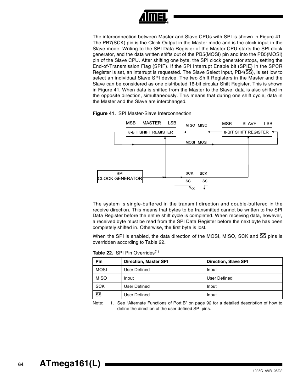 Atmega161(l) | Rainbow Electronics ATmega161L User Manual | Page 64 / 159